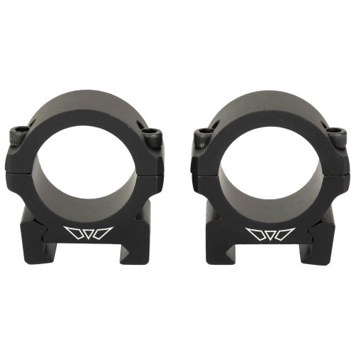 WARNE SCOPE MOUNTS Warne V613M Horizontal Rings Vapor Matte Black 30mm Low 0 MOA