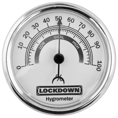 AOB/AMERICAN OUTDOOR BRND Lockdown 222111 Vault Hygrometer 2.75" Silver