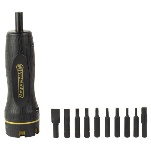 AOB/AMERICAN OUTDOOR BRND Wheeler 4001001 F.A.T. Digital Wrench Black/Yellow Universal Firearm 12 Pieces Features Digital LCD
