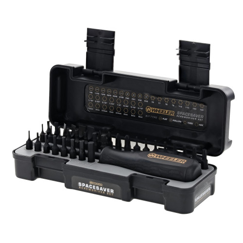 AOB/AMERICAN OUTDOOR BRND Wheeler 4001005 SpaceSaver Screwdriver Set Black 36 Pieces