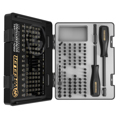 AOB/AMERICAN OUTDOOR BRND Wheeler 4001008 Pro Gunsmithing Screwdriver Set Black 89 Pieces