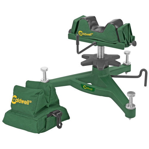 AOB/AMERICAN OUTDOOR BRND Caldwell 383640 Rock Front Shooting Rest Padded Rear Filled Canvas Bag Combo Grn