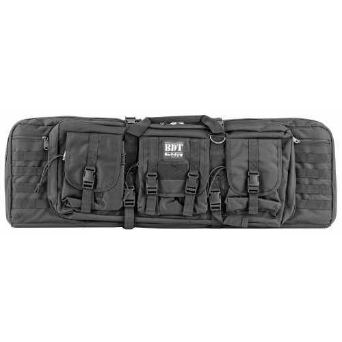 BULLDOG CASE COMPANY Bulldog BDT6037B BDT Tactical Double Black Nylon 2 Rifles