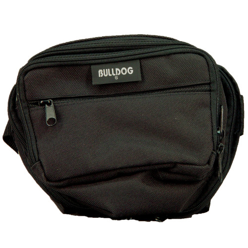 BULLDOG CASE COMPANY Bulldog BD850 Fanny Pack Small Handgun Holster Black Water-Resistant Nylon, Fits Up To 50" Waist, Ambidextrous