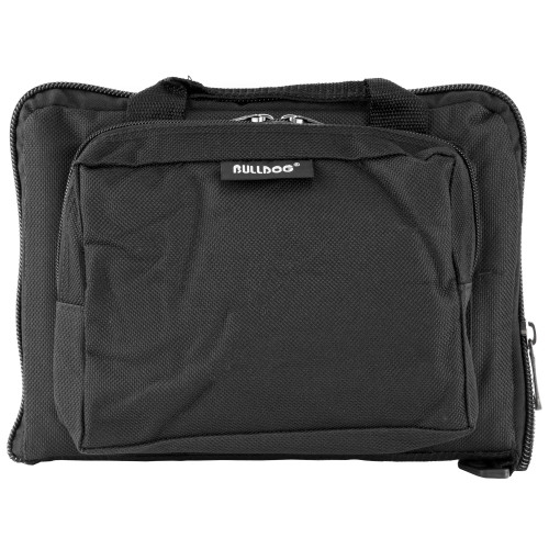 BULLDOG CASE COMPANY Bulldog BD915 Deluxe Mini Range Bag Black Water-Resistant Outer Shell, Inside Ammo & Magazine Pockets, Outer Storage Pockets