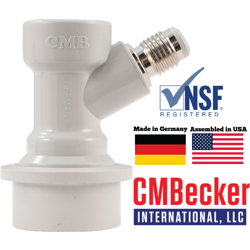 CM Becker Ball Lock Quick Disconnect (QD) Gas In - Flare