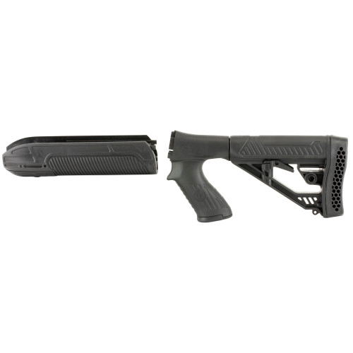 ADAPTIVE TACTICAL AT02000 EX Performance Stock & Forend Black Synthetic, Fits Remington 870 12 Gauge