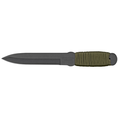 COLD STEEL (GSM) Cold Steel 80TFTC True Flight Thrower 6.75" Fixed Spear Point Plain Black 1055 Carbon Steel Blade/Paracord Wrap OD Handle