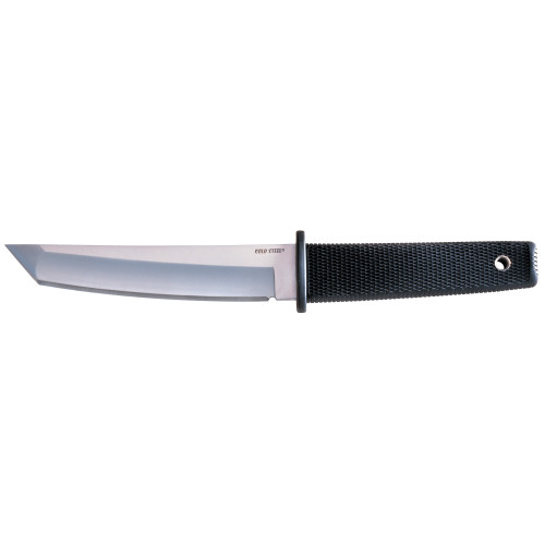COLD STEEL (GSM) Cold Steel CS17T Kobun  5.50" Fixed Tanto Plain AUS-8A SS Blade/Black Deep Checkered Kray-Ex Handle Includes Belt Clip/Sheath