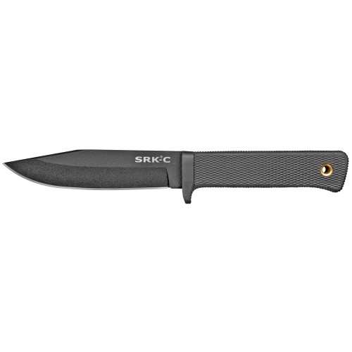 COLD STEEL (GSM) Cold Steel CS-49LCKD SRK Compact 5" Fixed Plain Black Tuff-Ex Finish SK-5 Steel Blade/Black Kray-Ex Handle Includes Sheath
