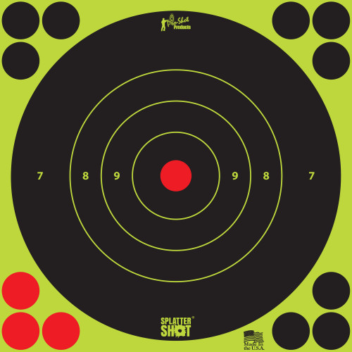 Pro-Shot Products PRO-SHOT TARGET 8" GRN BULLSEYE 6PK