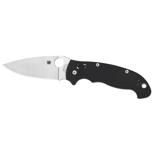 SPYDERCO INC (SKA) Spyderco C95GP2 Manix 2  XL 3.85" Folding Plain Satin CPM S30V SS Blade/Black Textured G10 Handle Includes Pocket Clip