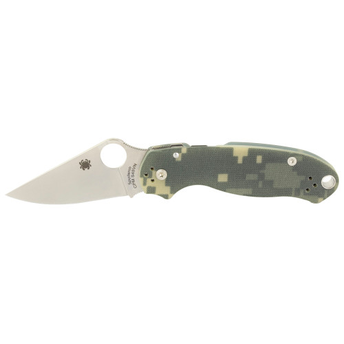 SPYDERCO INC (SKA) Spyderco C223GPCMO Para 3  2.95" Folding Plain Black DLC CPM S45VN SS Blade/Digital Camo Textured G10 Handle Includes Pocket Clip