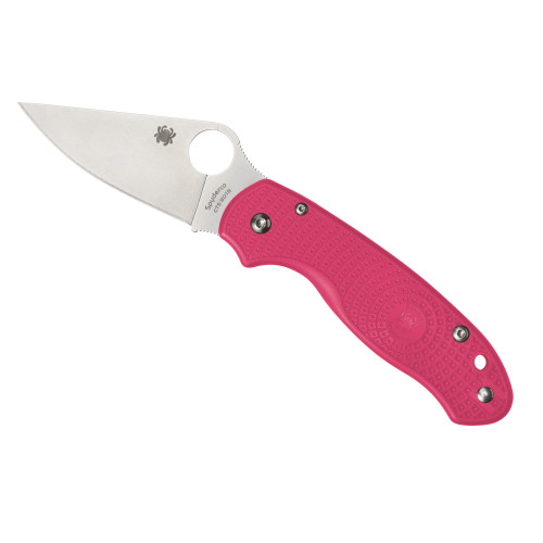 SPYDERCO INC (SKA) Spyderco C223PN Para 3 Lightweight Breast Cancer EDC 2.93" Folding Plain Satin CTS BD1N SS Blade, Pink Textured FRN Handle