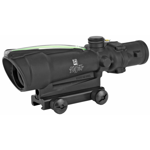 TRIJICON INC Trijicon 100155 ACOG  Black Hardcoat Anodized 3.5x 35mm Illuminated Green Horseshoe 308 Ballistic Reticle