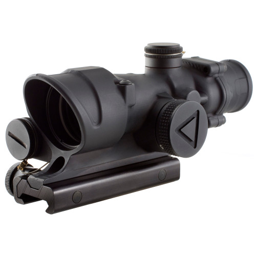 TRIJICON INC Trijicon 100190 ACOG  Black Hardcoat Anodized 4x 32mm LED Illuminated Red Crosshair .223/5.56 BDC Reticle