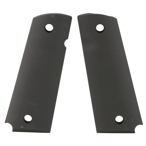 HOGUE COMBAT GRIPS INC Hogue 45160 Grip Panels  Matte Black Aluminum for 1911 Government