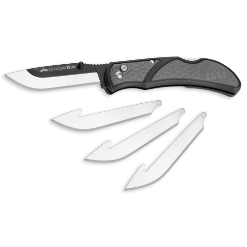 Outdoor Edge OD EDGE RAZOR-EDC LT 3.0" 4 BLDS GRY