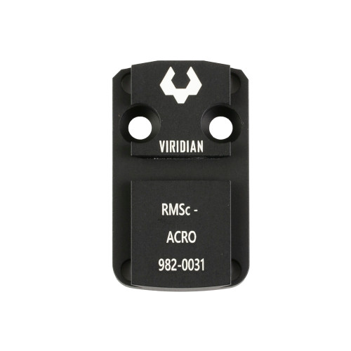 VIRIDIAN GREEN LASERS Viridian 9820031 RFX 44 Shield RMSc Mounting Adapter  Black Anodized