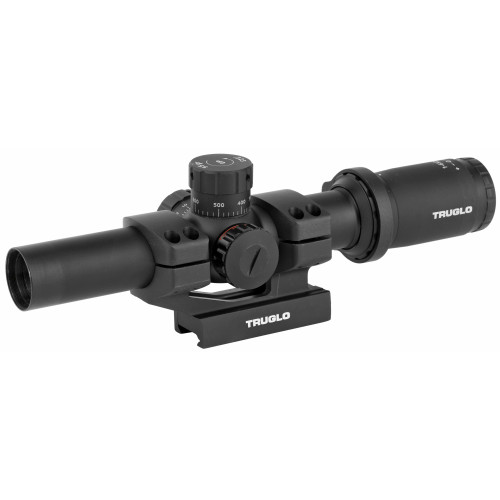 TRUGLO INC (GSM) Truglo TG8516TL Tru-Brite 30 1-6x 24mm Objective Wide FOV 30mm Tube Black Matte Finish Illuminated Duplex Mil-Dot