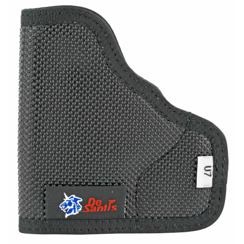 DeSantis Gunhide N38BJU7Z0 Nemesis  Pocket Black Rubberized Fabric Fits S&W Bodyguard 380 Right Hand