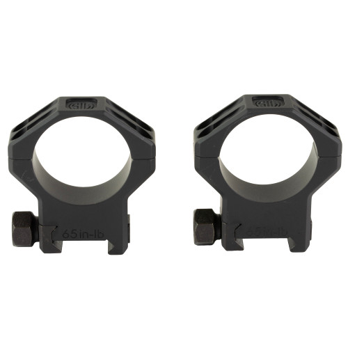 Sig Sauer Electro-Optics SOA65004 Alpha 6 Scope Ring Set Black Stainless Steel 35mm Tube High