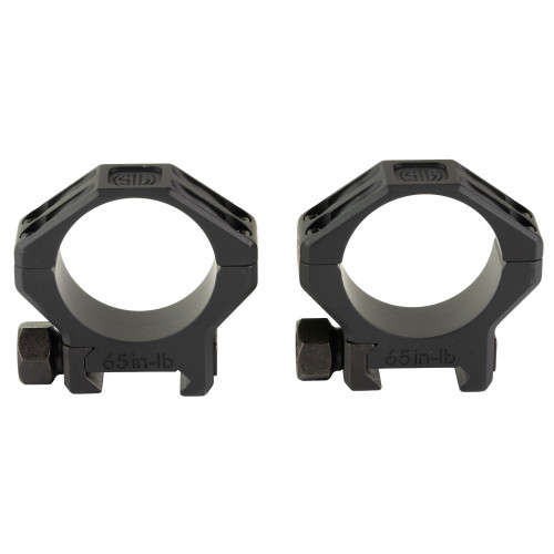 Sig Sauer Electro-Optics SOA64002 Alpha 6 Scope Ring Set Black Stainless Steel 34mm Tube Medium