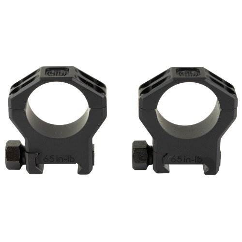 Sig Sauer Electro-Optics SOA63003 Alpha 6 Scope Ring Set Black Stainless Steel 30mm Tube High