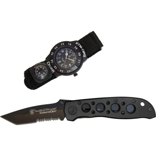 Caliber Gourmet CBG S&W EXTREME OPS KNIFE/WATCH BLK