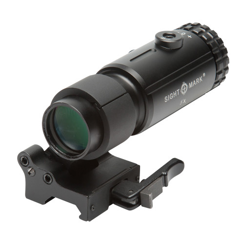 SIGHTMARK/SELLMARK Sightmark SM19064 T-5 Magnifier 5X  with Flip to Side Mount Matte Black 5 x 23 mm