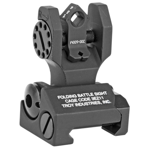 TROY Industries TROY FLDNG REAR DI-OPTC SGHT TRIT BK