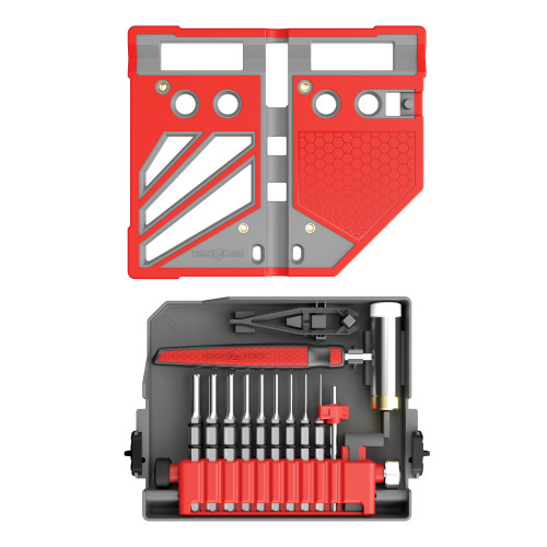 Real Avid AVMBBPKIT  Master Gray/Red Steel 18 Pieces