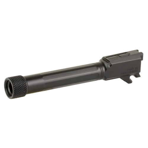 Faxon Firearms 365B910NXSOQT Match Series  9mm Luger Fluted Threaded Black Nitride Stainless Steel, Fits Sig P365 XL