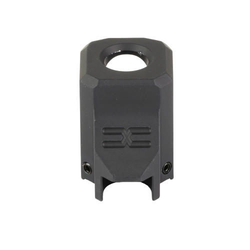 Faxon Firearms FFPACOMPSSG02 EXOS-533 Compensator Black Nitride 6061 Aluminum 1/2"x28 Threads 1.218" OAL Compatible w/ Glock 43X/48