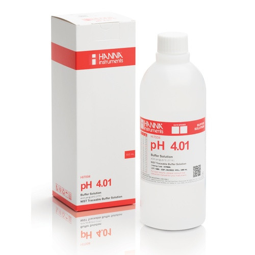 Hanna pH 4.01 Calibration Solution - 500mL (Hanna# HI7004L)