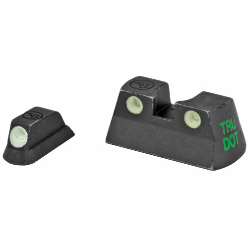 MEPRO USA LLC Meprolight USA 177753101 Tru-Dot  Green Tritium White Outline Front Sight-Green Tritium White Outline Rear Sight CZ P-01