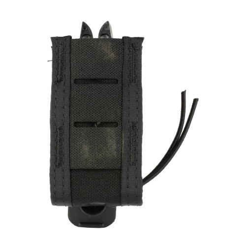 High Speed Gear 41PT00BK TACO Duty Single Pistol Mag, Black Nylon with MOLLE Exterior, Fits MOLLE & 2" Belt