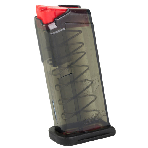 ETS Group SMKGLK43 Pistol Mags  7rd 9mm Luger Compatible w/ Glock 43 Smoke Polymer