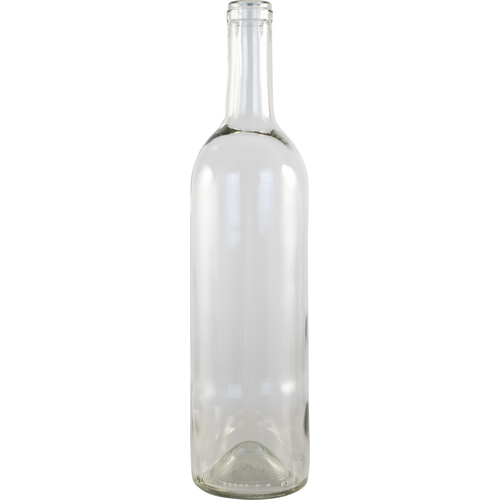 750 mL Clear Bordeaux Wine Bottles - Case of 12