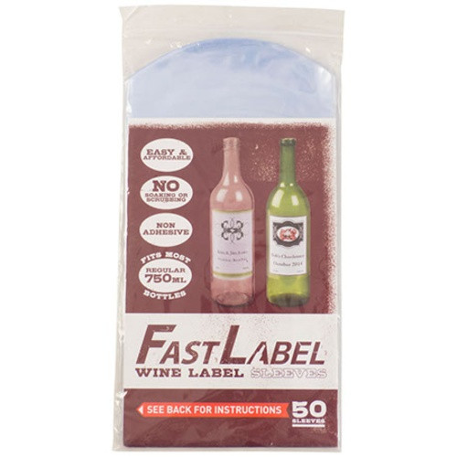 Fastlabel Beer & Wine Label Sleeves - 22 oz or 750 mL