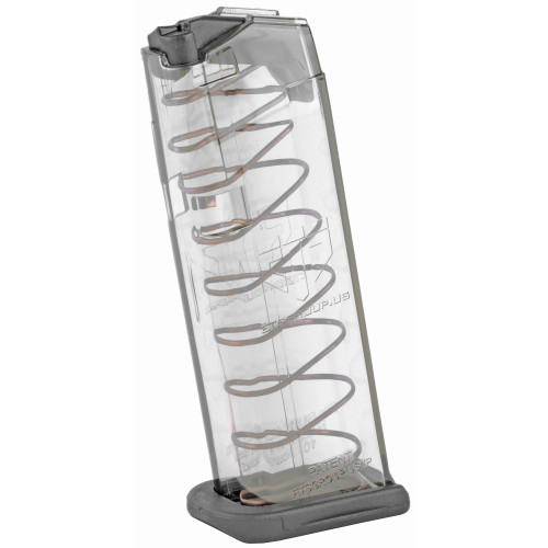 ETS Group GLK43X Pistol Mags  10rd 9mm Luger Compatible w/ Glock 43X/48 Clear Polymer