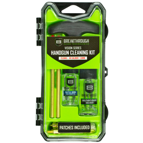 ALLEN/BREAKTHROUGH CLEAN Breakthrough Clean BTECC40 Vision Series Cleaning Kit 40 Cal & 10mm Pistol/10 Pieces Multi-Color