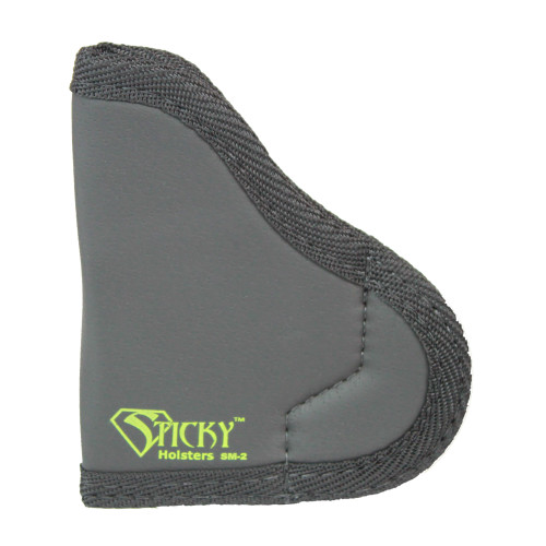 STICKY HOLSTERS INC Sticky Holsters SM2 SM-2  IWB Size 2 Black/Green Latex Free Rubber Fits Ruger LCP/.380 Semi-Auto/Taurus P238 Fits Up To 2.50" Barrel Ambidextrous