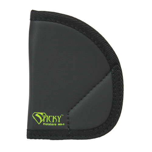 STICKY HOLSTERS INC Sticky Holsters MD5 MD-5  Black/Green Latex Free Rubber Fits Ruger LCR/S&W J-Frame Ambidextrous