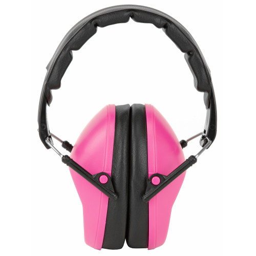 GSM OUTDOORS Walker's GWPFPM1PNK Pro Low Profile Passive Muff 22 dB Over the Head Pink/Black Polymer