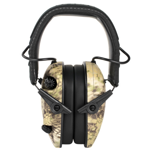 GSM OUTDOORS Walker's GWPRSEMKPT Razor Slim Electronic Muff 23 dB Over the Head Kryptek Highlander/Black Polymer
