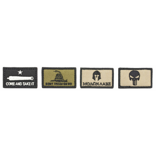 GSM OUTDOORS Walkers GXPPATKIT Patriot Muff Patch Kit Come & Take It Version Velcro