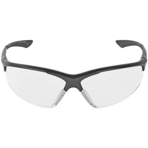 GSM OUTDOORS Walker's GWPIKNOF1CLR Ballistic Eyewear IKON Tanker Adult Clear Lens Matte Black Frame