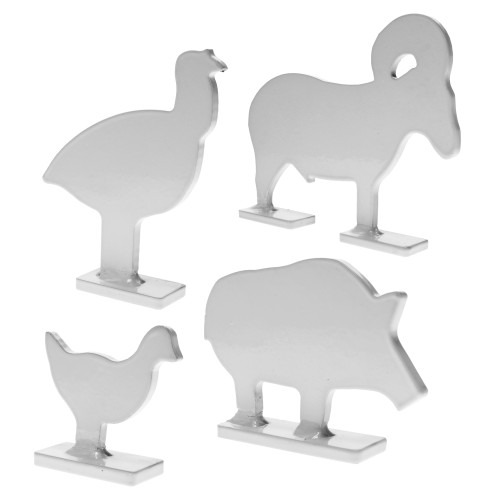 Birchwood Casey B/C SILHOUETTE KNOCK OVER TRGTS 4PC