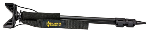HUNTERS SPECIALTIES (GSM) Hunters Specialties 00611 Shooter's Stick  Monopod made of Aluminum with Black Finish, 17-36" Vertical Adjustment, Contoured Gun Rest, Wrist Strap & Quick-Release Leg Locks